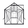 Tuinkas Kate V zwart 3 mm veiligheidsglas