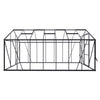 Tuinkas Kate V zwart 3 mm veiligheidsglas