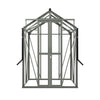 Royal Well Tuinkas Anne I – kleur ‘Groengrijs RAL7009’ met 3mm veiligheidsglas (inclusief fundament)