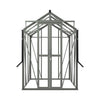 Royal Well Tuinkas Anne II – kleur ‘Groengrijs RAL7009’ met 3mm veiligheidsglas (inclusief fundament)