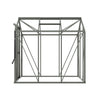 Royal Well Tuinkas Anne II – kleur ‘Groengrijs RAL7009’ met 3mm veiligheidsglas (inclusief fundament)
