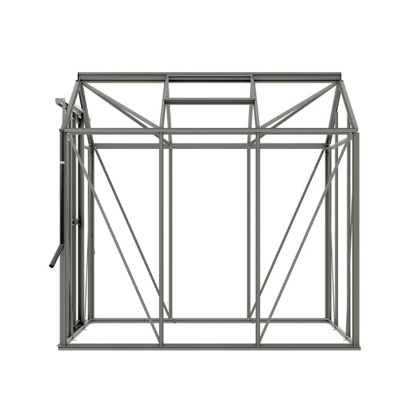 Royal Well Tuinkas Anne II – kleur ‘Groengrijs RAL7009’ met 3mm veiligheidsglas (inclusief fundament)