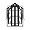 Royal Well Tuinkas Anne I – kleur ‘Zwart RAL 9005’ met 3mm veiligheidsglas (inclusief fundament)