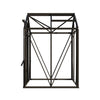 Royal Well Tuinkas Anne I – kleur ‘Zwart RAL 9005’ met 3mm veiligheidsglas (inclusief fundament)