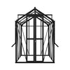 Royal Well Tuinkas Anne II – kleur ‘Zwart RAL 9005’ met 3mm veiligheidsglas (inclusief fundament)
