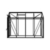 Royal Well Tuinkas Anne III – kleur ‘Zwart RAL 9005’ met 3mm veiligheidsglas (inclusief fundament)
