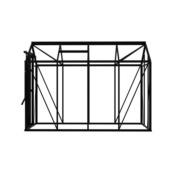 Royal Well Tuinkas Anne III – kleur ‘Zwart RAL 9005’ met 3mm veiligheidsglas (inclusief fundament)