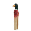 DecoClip Duck wood carving clothespin