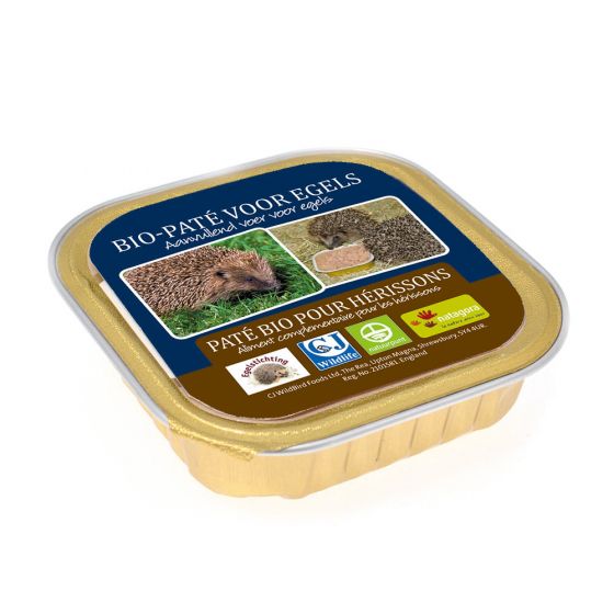 Biologische paté voor egels
