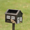 Wildlife Garden - Birdhouse with bath, black