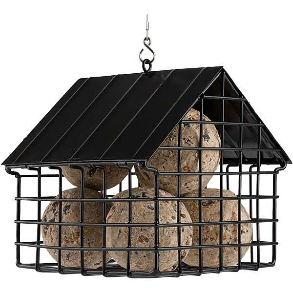 Wildlife Garden - Black Bird Feeder for Fat Balls