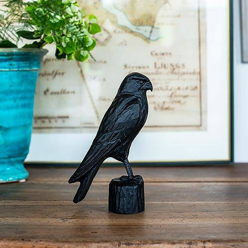 Wildlife Garden – Skulptur Turmfalke aus Gusseisen