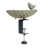 Abreuvoir pour balcon Balus (vert olive) – Bain d'oiseaux réglable avec pince pour balcons