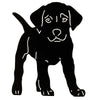 Silhouette standing puppy
