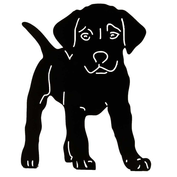 Silhouette standing puppy