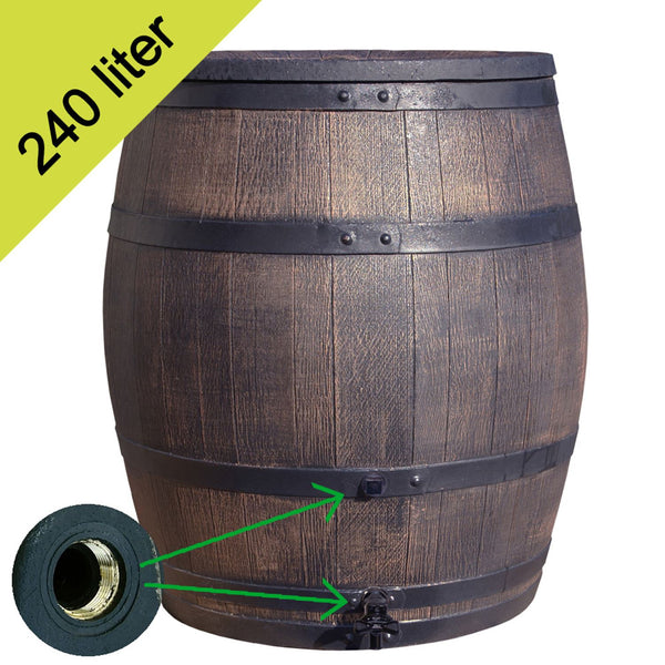 Roto regenton 240 liter bruin