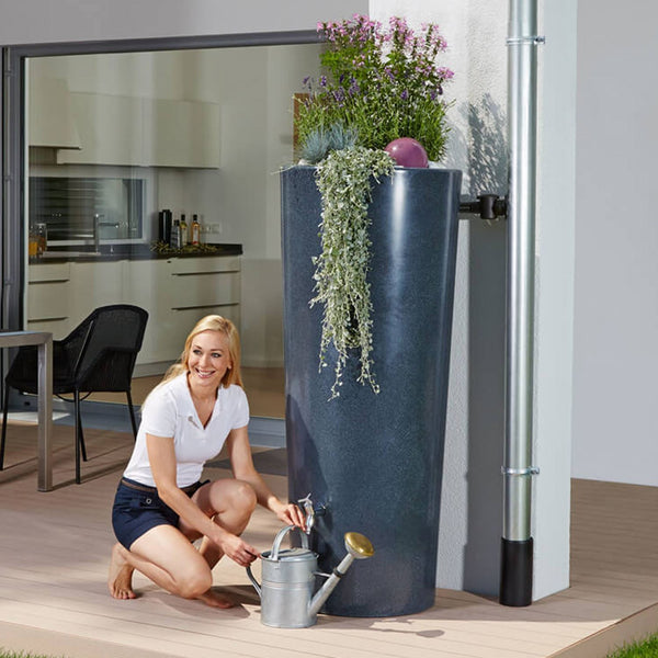 2-in-1 regenton Stone 210 liter lava 2