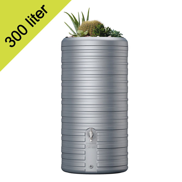 2-in-1 regenton Nordic 300 liter steengrijs
