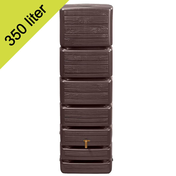Slim wandtank 350 liter Wood donkerbruin