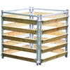 Compostbak hout/metaal 100 x 100 cm