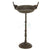 Birdbath High m/2 birds metal