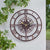 Compass klok 60cm brons