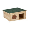 Egelhuis hout groen/naturel