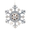 Snowflake fat ball holder silver