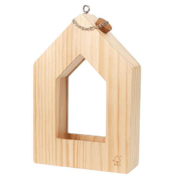 Voederhuis HANS hout 15.5x5x23cm P