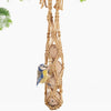 Vetbolhouder macramé TESS 25cm beige