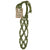 Vetbolhouder macramé INDY 25cm groen