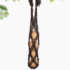 Vetbolhouder macramé YADE 25cm zwart