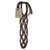 Vetbolhouder macramé YADE 25cm zwart