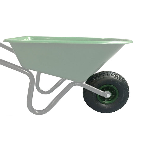 Luchtbandwiel voor groene kinderkruiwagen