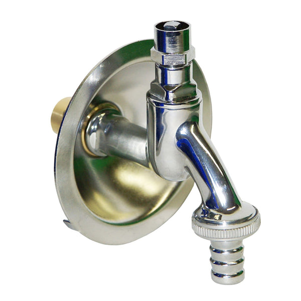 Gevelkolom RVS 1/2" binnendraad x 15 mm 2