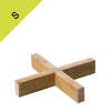 Houten onderzetter voor houten regenton S