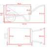 Kruiwagen Tuin Basic 100 liter 3