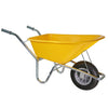 Kruiwagen Bouw 100 liter geel