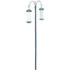 Bird Gift Blacksteel feeding station with 2 feeders