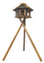 B‑Ten Gift Black Line Voederhuis op poot Frigga – Dennenhouten vogelvoederhuis op kruispoot 121,5 cm