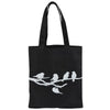 Shopping bag birds on branch