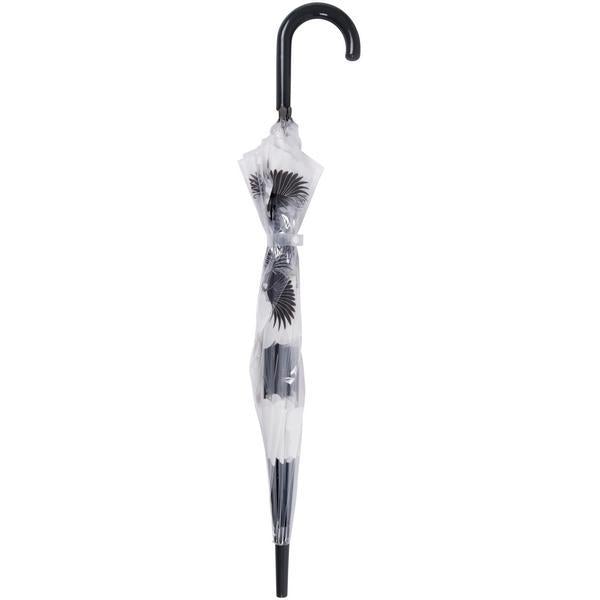 Regenschirm transparent 2-seitig Vogel
