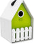 Landhaus Birdhouse White - Lime 