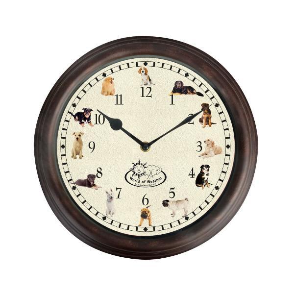 Uhr mit Hundegeräuschen