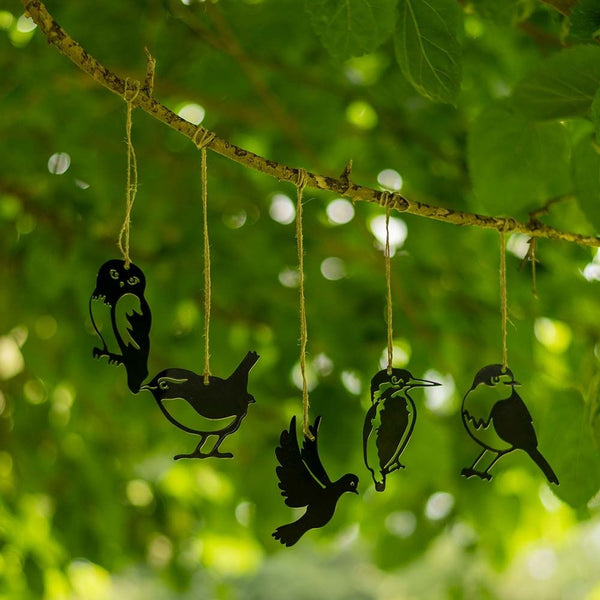 Metal Silhouettes Mini Bird Set