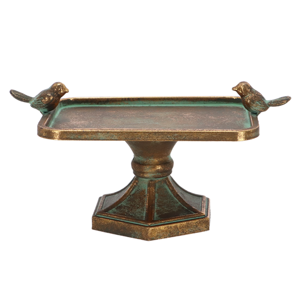 Aged Metal Bird Bath M