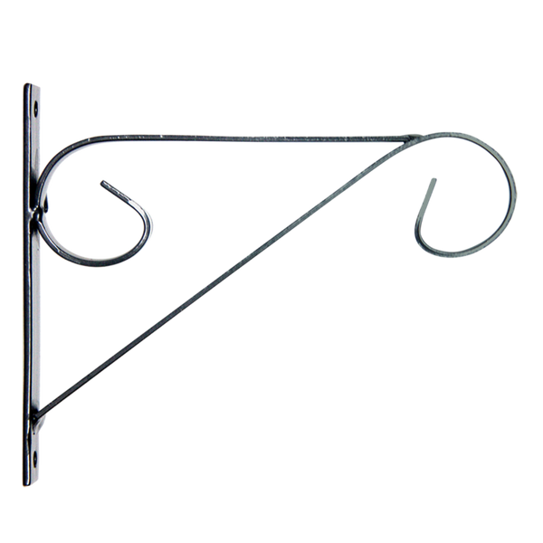 Hanging basket hook with curl S
