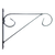 Hanging basket hook with curl S