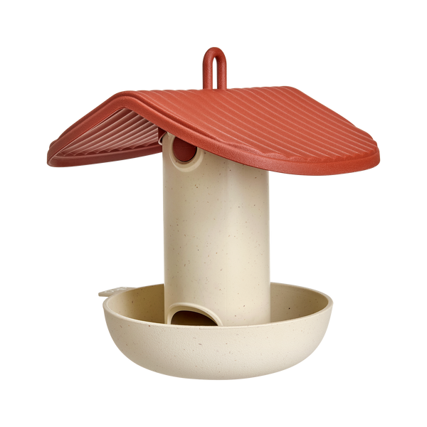 Cosy voedersilo rood gevuld met vogelzaad