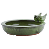 Keramiek vogelbad rond